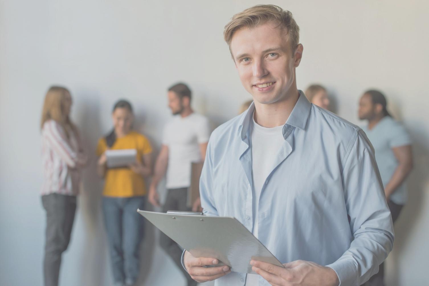 Teilnehmer beim praktischen Trading Workshop